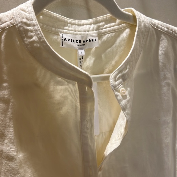 NWT Apiece Apart Maurino Tiered Linen-Cotton Mini Dress - Picture 4 of 8